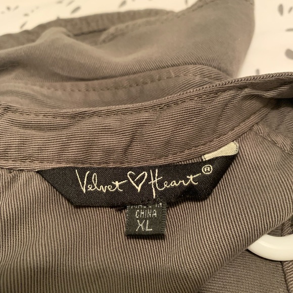 Olive green cotton swing dress - Picture 5 of 8